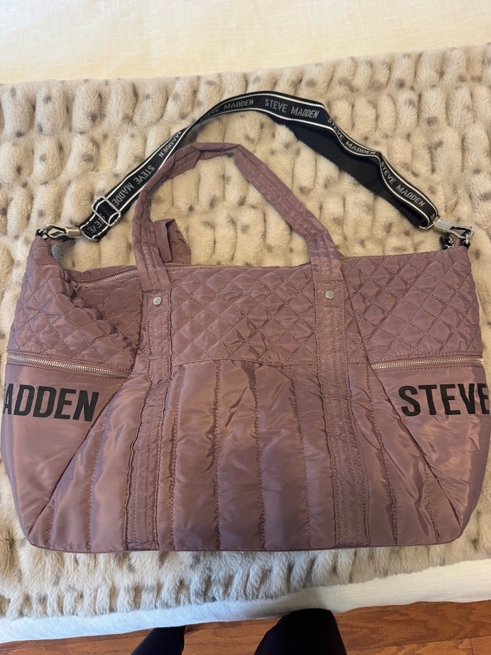 Steve Madden Quilted Duffel